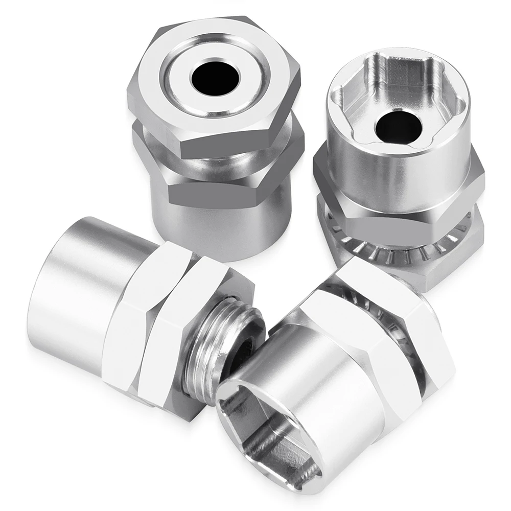 YEAHRUN 4Pcs/Set 15/20/30mm Extended 12mm Conversion to 17mm Wheel Hex Hub Adapters for 1/10 RC Car Upgrade Accessories Parts
