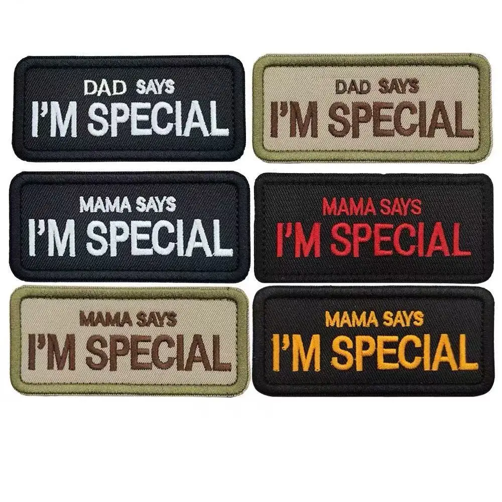 Mama Says I'm Special Dog Harness Hook&Loop Patches for Tactical Backpacks Clothing Jeans Hat Bags Helmets Jersey Vests
