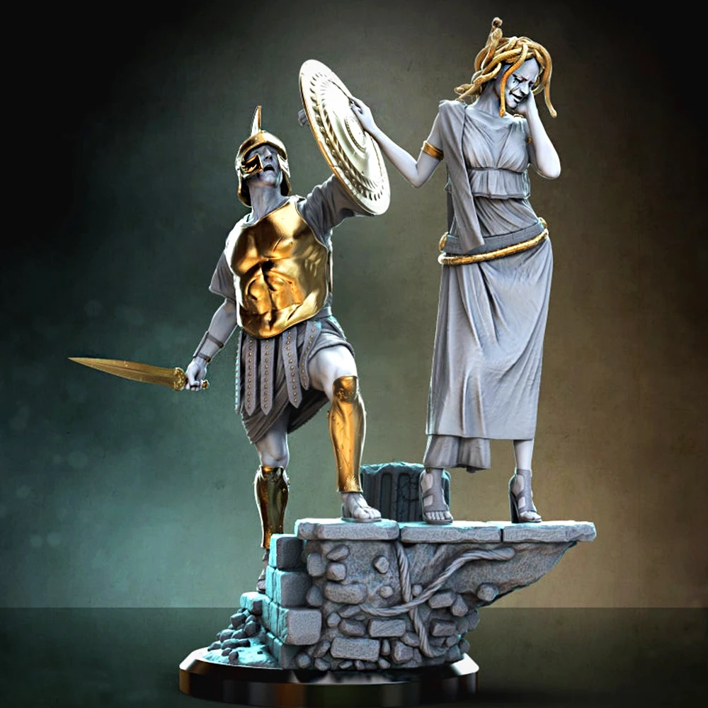 

Medusa Figure 1:18 Miniature Figure Resin Model Kit Unpainted Plastic Model Kit A804