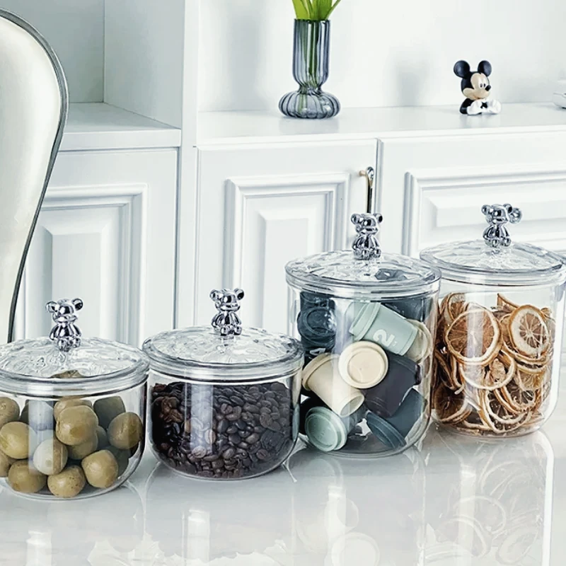 

Kitchen Storage Jars with Lids Sealed Food Containers Home Snack Biscuits Box Seasoning Bottles Pantry Organizer Spice