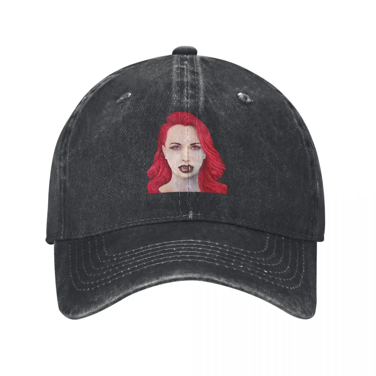 Pure Color Dad Hats Vampyre - The Seductress Women's Hat Sun Visor Baseball Caps Blood Of The Vampire Peaked Cap