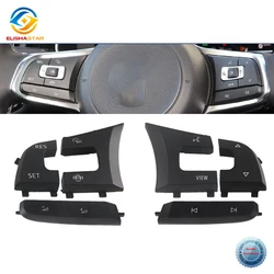 For VW Golf 7 MK7 GTI GTS Multifunctional Steering Wheel Button Volume/Cruise/Down/Up/RES SET/Mode Key Decoration Cover Shell