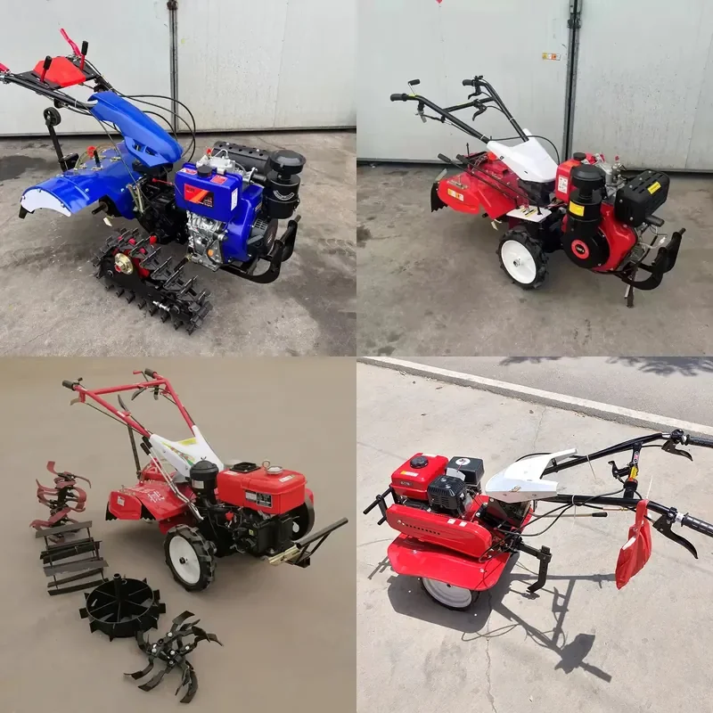 Agricultural Small Multi-Functional Cultivated Land Water and Drought Dual-Purpose Micro-Tiller for Diesel Four-Wheel Drive