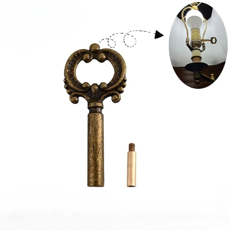 10pcs Lamp Head Knob Handle Extension Switch Rod Zinc Alloy Die-casting Metal Material Handle Lighting Accessories