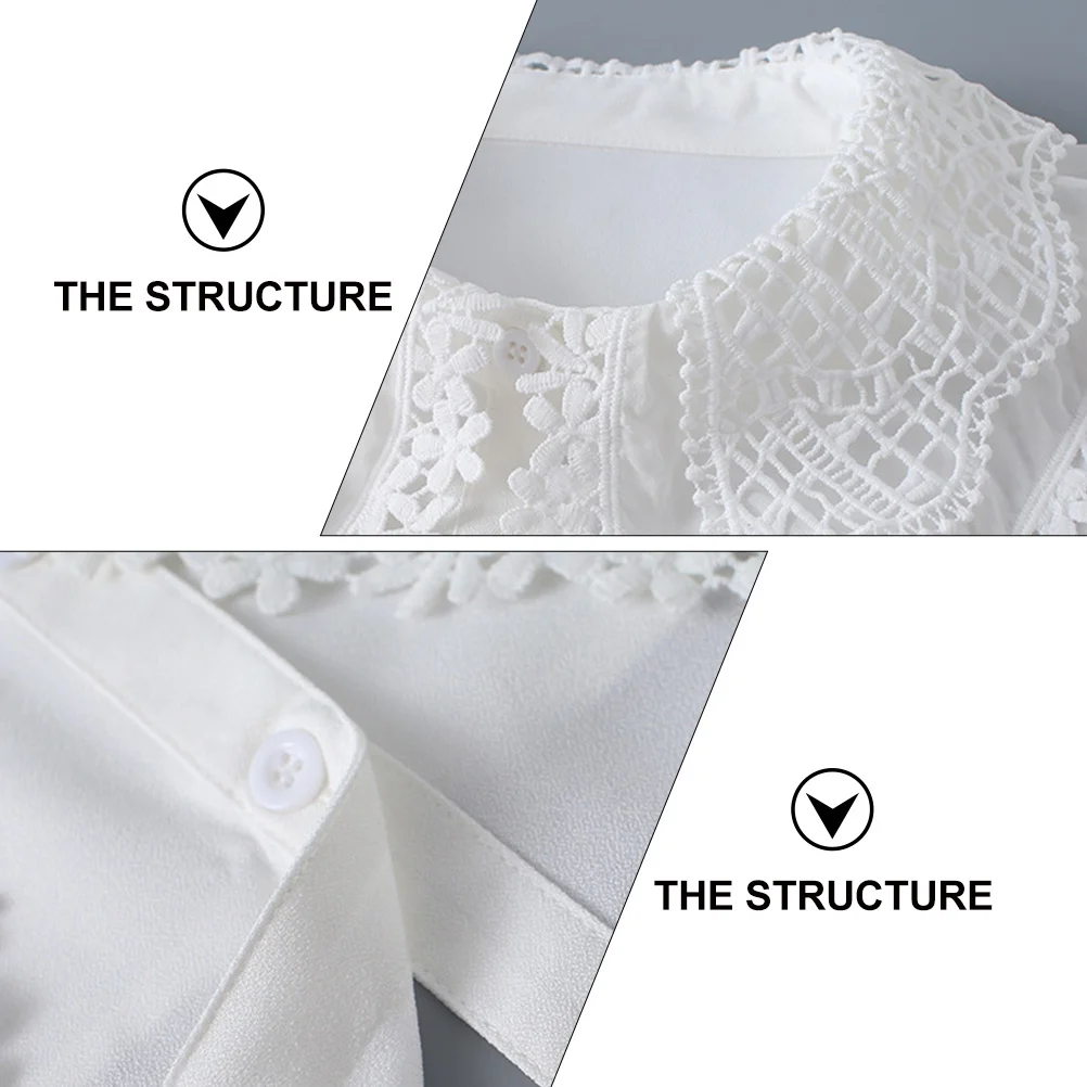 

Lace Shirt Detachable Embroidered Fake For Women High-Quality Skin-Friendly Comfortable Lady False Collar Decorative Half Shirt