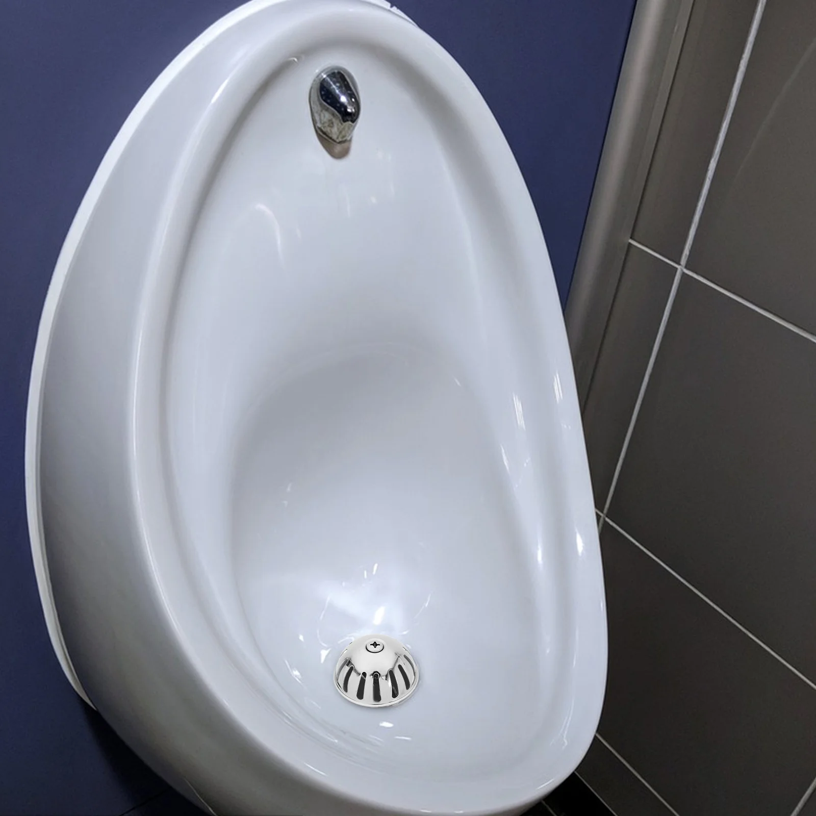 

Urinal Funnel Cover Stainless Steel Universal Fit Splash Prevention Easy Install Durable Urinal Drain Filter Bathroom