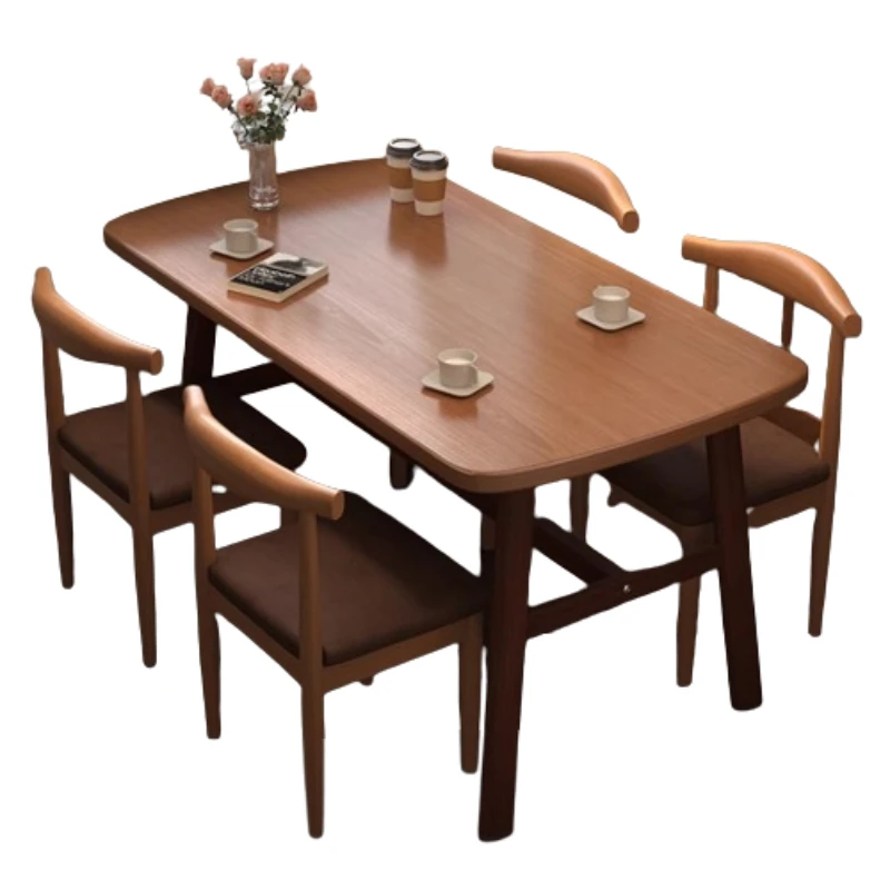 Tavolo da pranzo semplice e impermeabile in legno di qualità moderna Nuovo nel salotto Tavolini da caffè Apartmen Design Center Mesas De Jantar Furniture