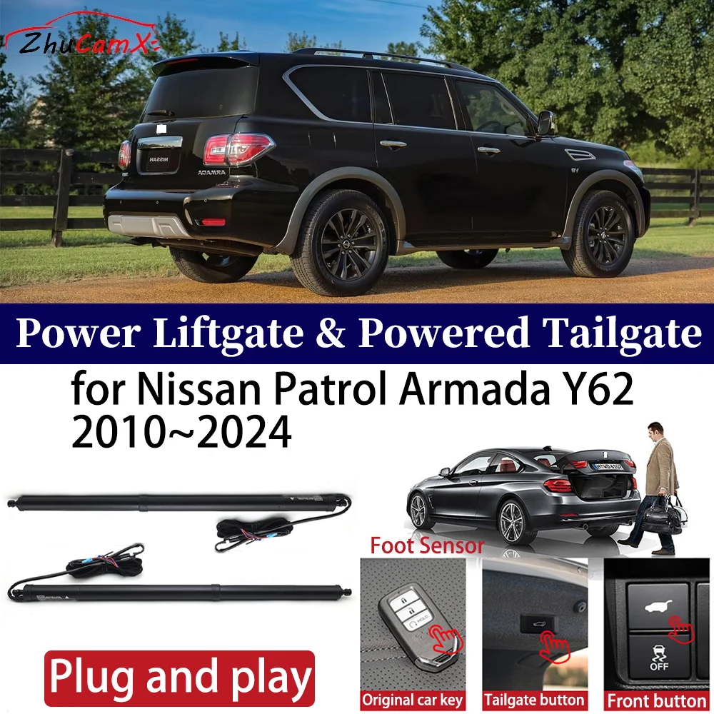 

for Nissan Patrol Armada Y62 2010-2024 Car OEM Power Liftgate Automatic One-Click Powered Tailgate Strut opener Plug and play