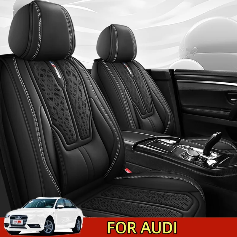 

ДЛЯ AUDI НОВЫЙ чехол на автомобильное сиденье, дышащий, из искусственной кожи, водонепроницаемый, износостойкий, на талии, с полной оберткой, чехол на сиденье