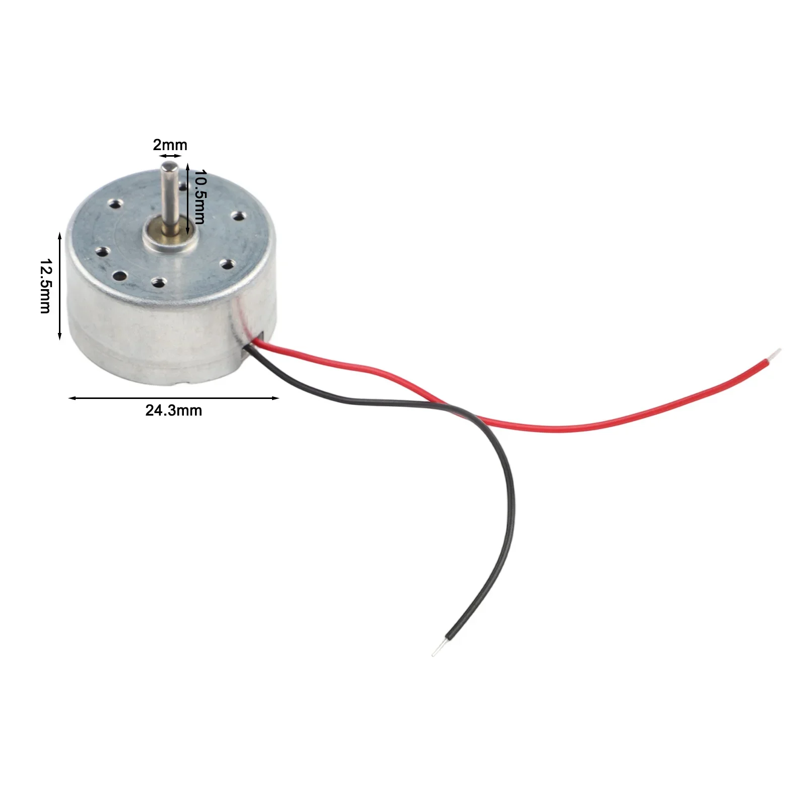 Electric Motor RF300CA Small Size (24mm) Designed for Low Current Use in DIY Electronics and Solar Product Applications