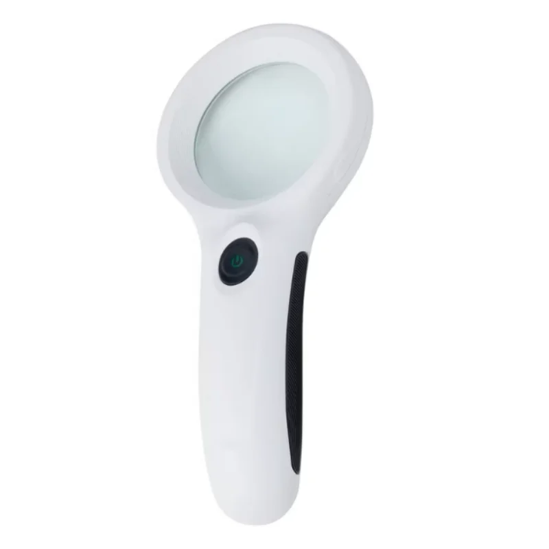 MA-019 handheld magnifying glass with LED light 3X for banknote verification and magnifying glass with light