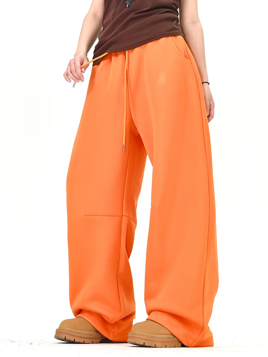 

Повседневный спортивный костюм для женщин: свободный комплект в американском стиле BF, модный бренд, весна 2026, длинные брюки и куртка, удобный комплект из двух предметов.