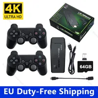 4K HD Video Game Console 2.4G Double Wireless Controller For PS1/FC/GBA Retro TV Dendy Game Console 10000 Games Stick Dropship