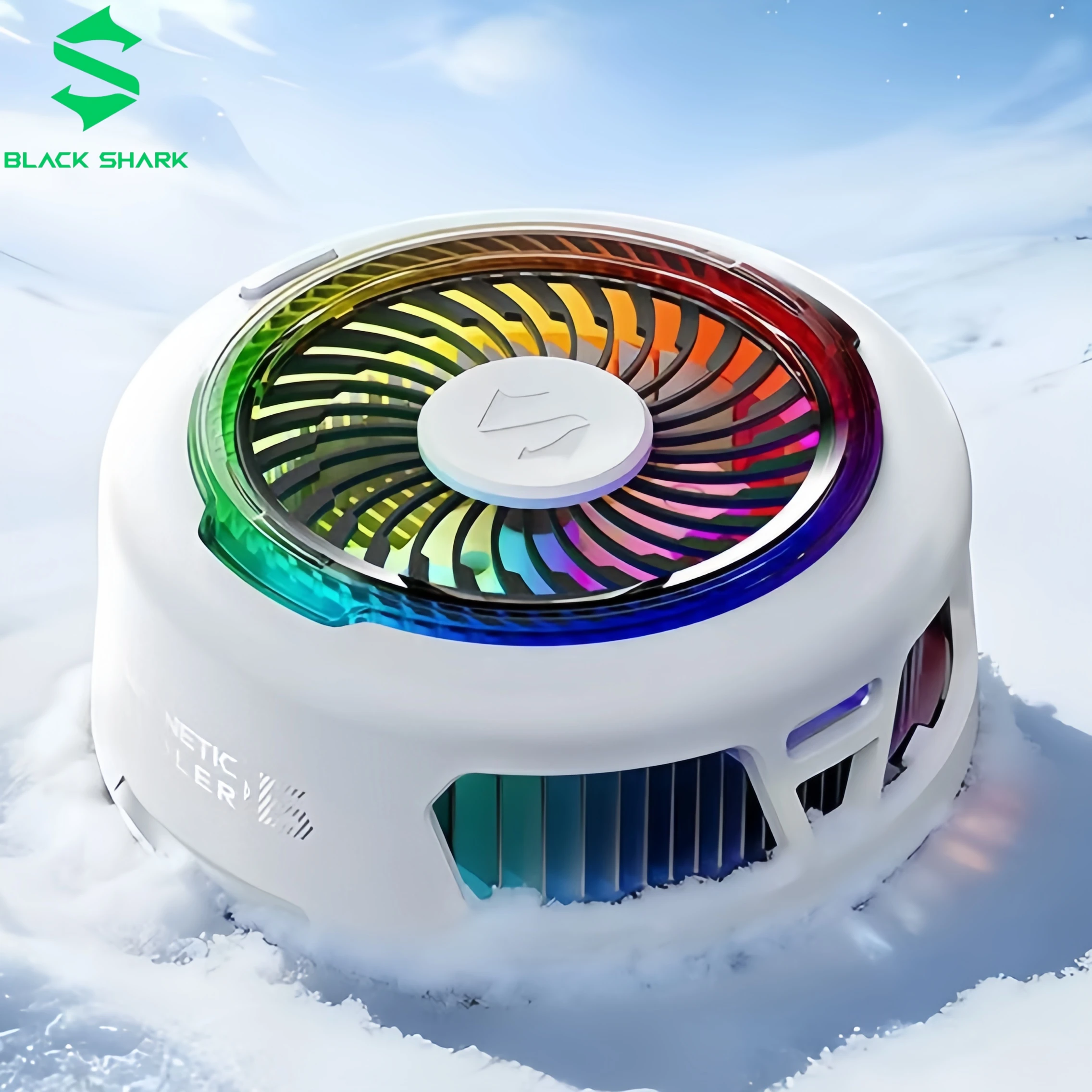 Black Shark 6 radiator magnetic suction mobile phone cooling back clip game live cooling for Android Iphone Huawei SAMSUNG