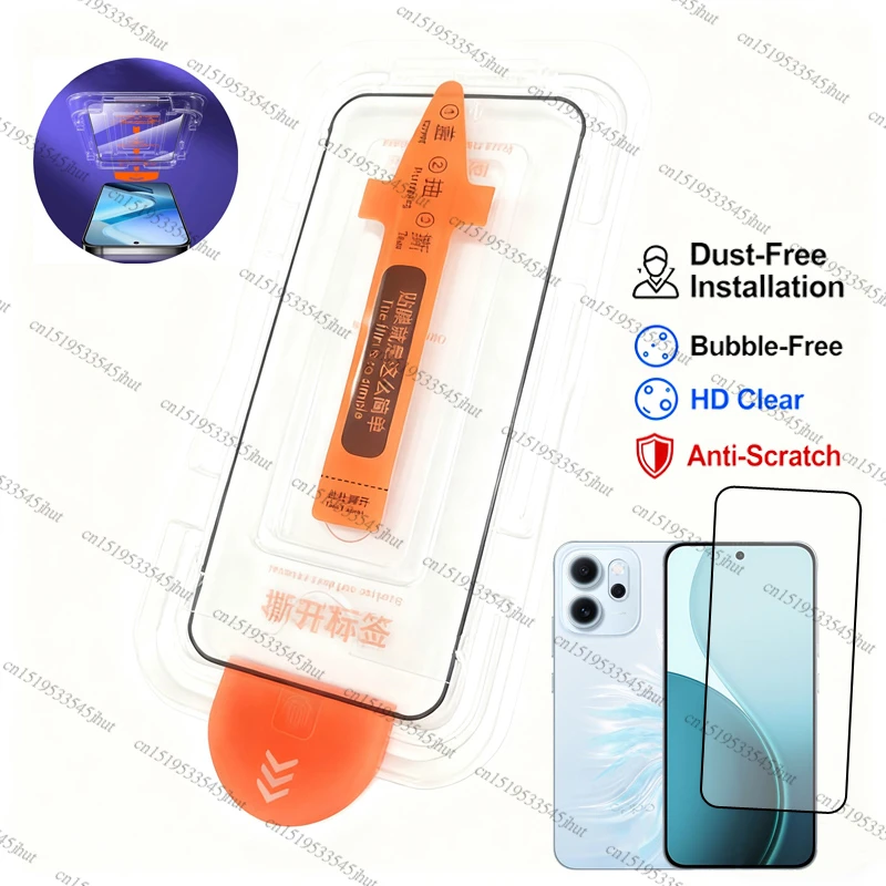 

Full Cover Tempered Glass For Oppo Reno 14 FS Glass For Oppo Reno 14 FS Dust Free Screen Protector For Oppo Reno 14 FS Glass