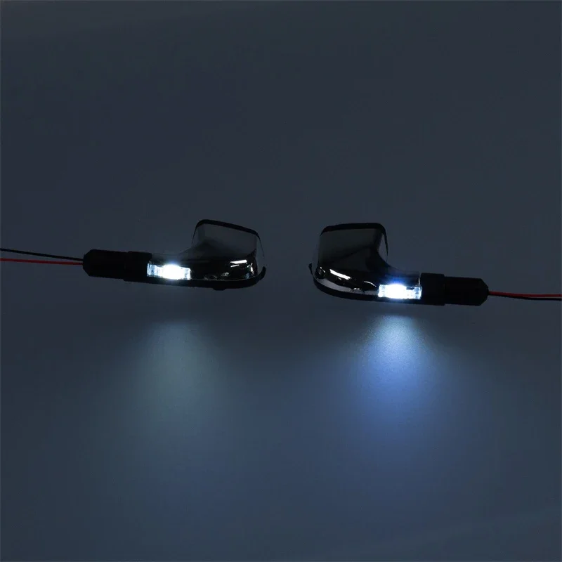 2pcs Simulation Electronic Rearview Mirror Parts for 1/14 Tamiya RC Dump Truck BENZ ACTROS 3363 Arocs Car Accessories