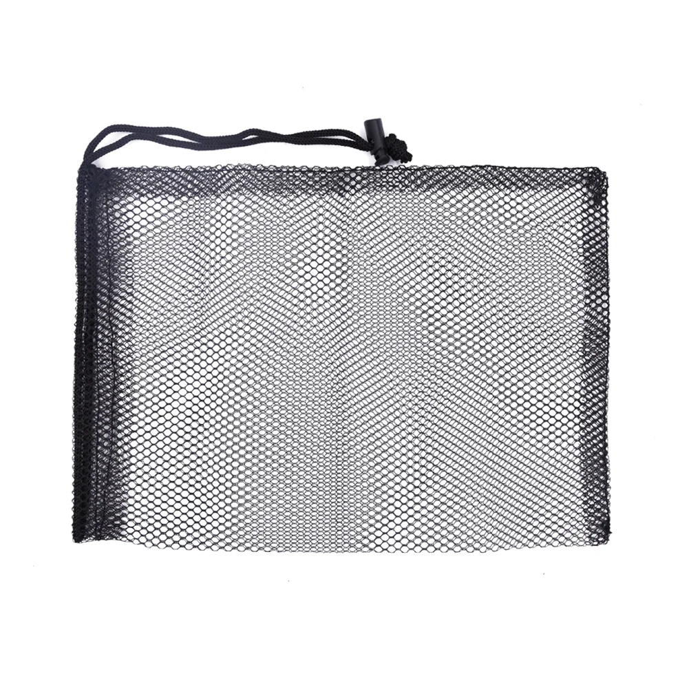 Nylon Golf Ball Carrying Bag Lightweight Mesh Construction Quick Pull Cord Sizes 15x20cm/20x25cm/20x30cm/25x30cm