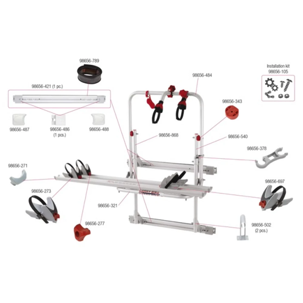 Bike Rack Spint Dedicated Installation of Bike Rack RV Accessories