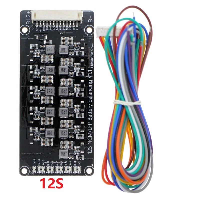 BMS 1.2A 2S-17S Active Balancer Equalizer Board Lifepo4 Lipo Li-ion Lithium Battery Cell Packs Energy Transfer Balance for Ebike