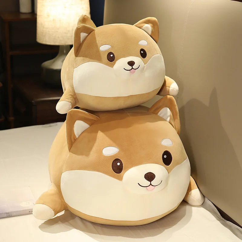 1pc Lovely Fat Shiba Inu & Corgi Dog Plush Toys Stuffed Soft Kawaii Animal Cartoon Pillow Dolls Gift for Kids Baby Children