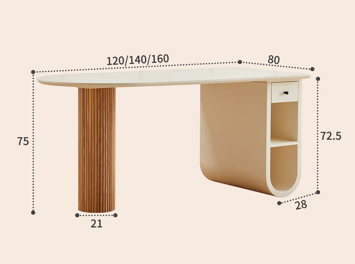 Wood grain solid wood dining table simple modern small apartment simple dining table