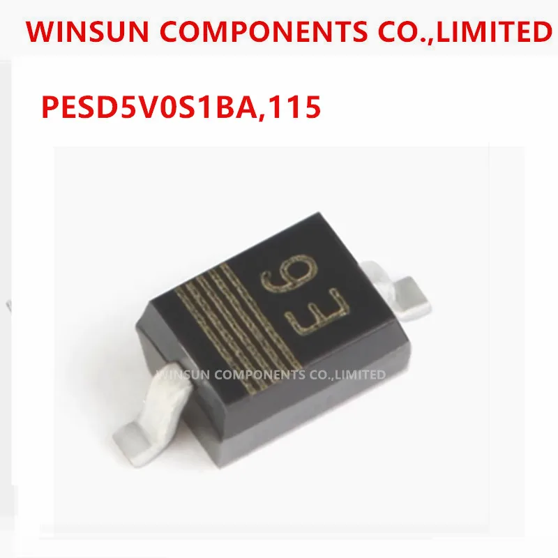 (10-200piece) 100% new imported original  PESD5V0S1BA,115  14V-Clip-12A (8-20 µ s) - Ipp TVS - Diode - Surface Mount Type-SOD-32