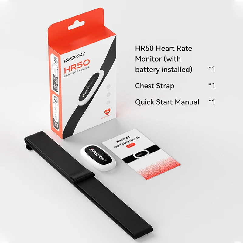 IGPSPORT HR50 ANT+ Heart Rate Sensor Compatible GARMIN Bryton Computer Running Sport Bike Heart Rate Monitor Chest Strap