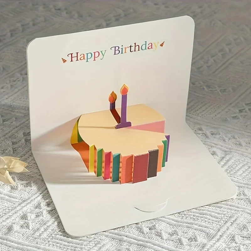 3D Pop-Up Birthday Card with Envelope Birthday Greeting Cards Perfect Party Supplies Great Gift to Family Friends Lovers