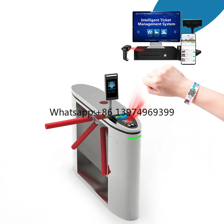 Factory Sale Mobile QR Code Scanner for Ticket Verification with Tripod Turnstiles and Pedestrian Security Entrance Gate