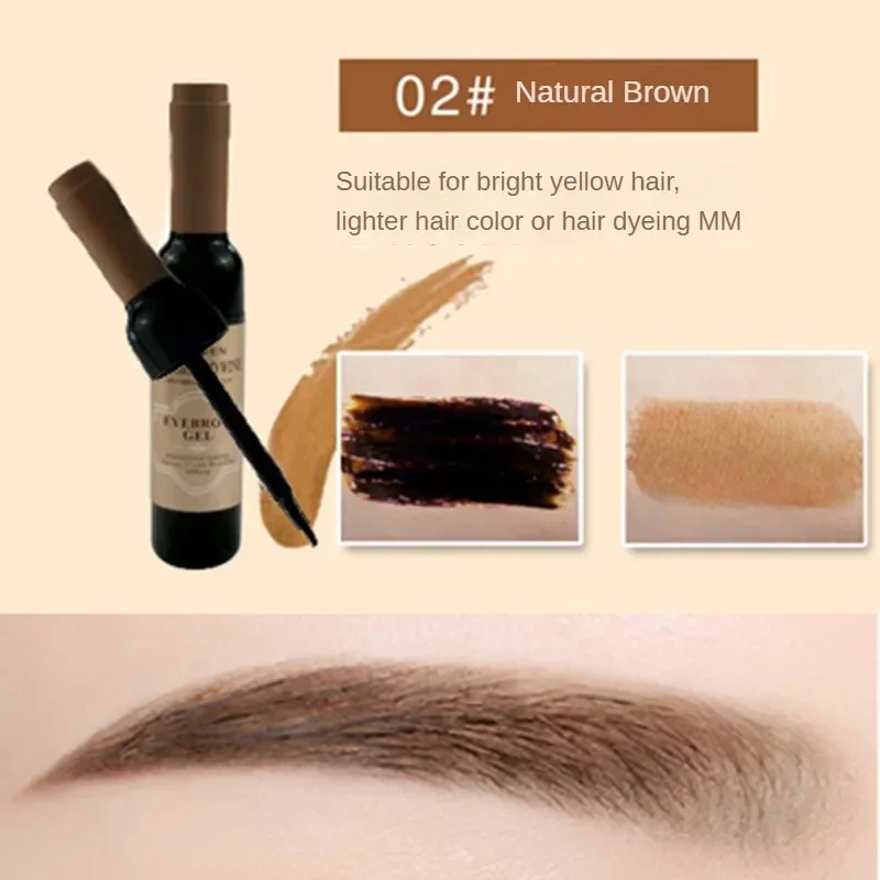 Pegamento para cejas, tinte de maquillaje femenino, crema para cejas, cejas ligeras, antimanchas, no quitar el maquillaje, tres colores