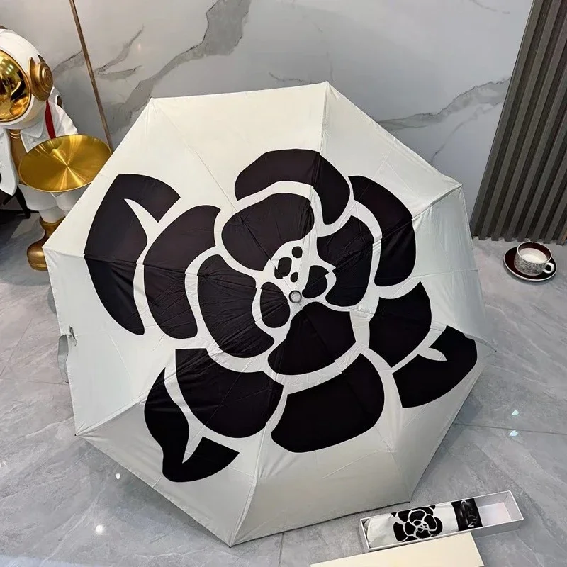 

Брендовый зонтик, тройной автоматический солнцезащитный крем, защита от ультрафиолета, солнцезащитный зонт, зонт двойного назначения, подарочный зонт