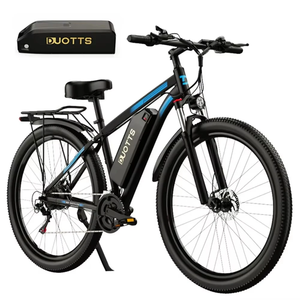 DUOTTS C29-L Elektrische Fiets 750W Motor 48V15AH Verwijderbare Batterij Max Snelheid 40 Km/u Elektrische Fiets voor Volwassenen, Hydraulische Schijfremmen, Voorvorkvering, Slimme APP Besturing, 29