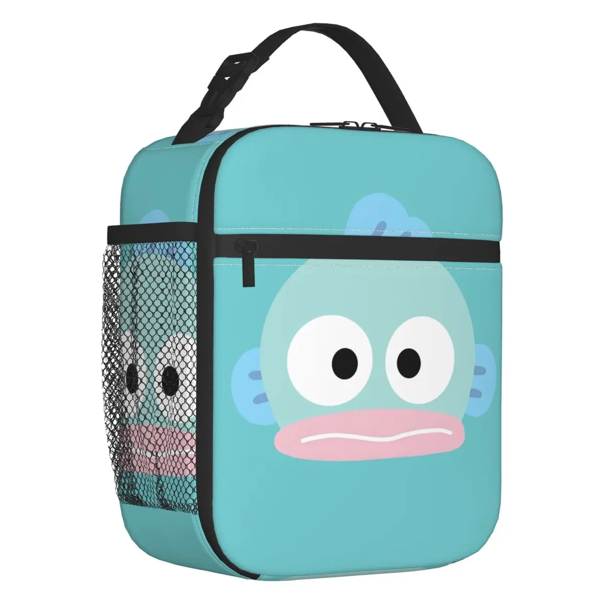 

Custom Hangyodon Lunch Bag Cooler Thermal Ugly Fish Kawaii Cartoon Anime Insulated Lunch Boxes for Office