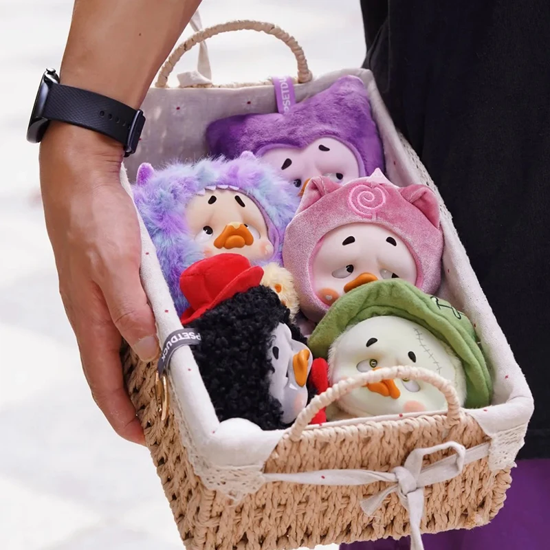 Upsetduck Colorato Giocatore Anatra Serie Cieca Scatola Simpatico Anatra Vinile Peluche Scatola Mistero Anime Bambola Portachiavi Borsa a Sorpresa Ciondolo Giocattoli