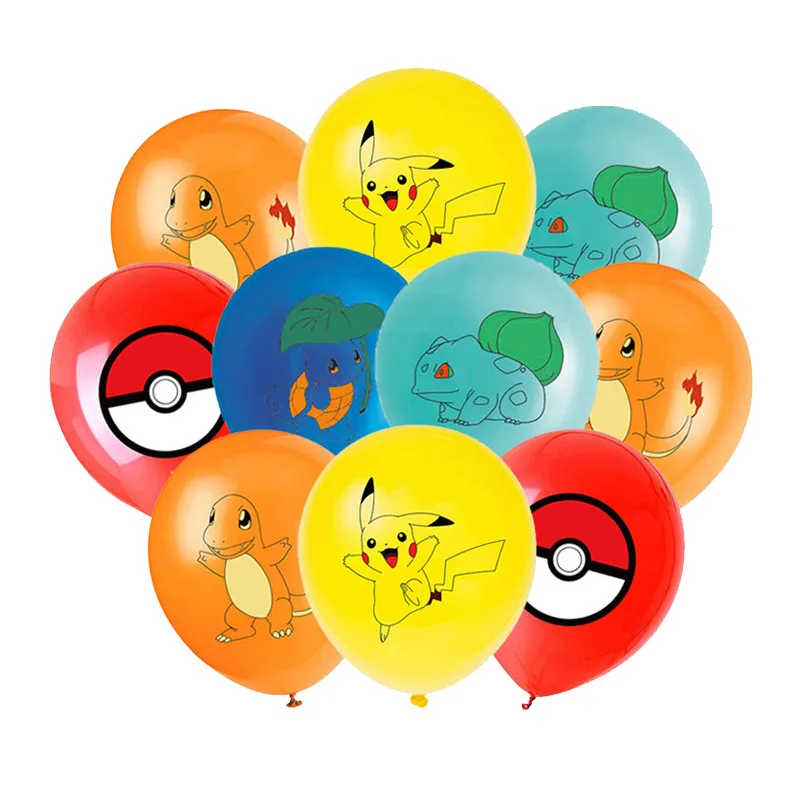 Pokemon Geburtstag Party Einweg Party Platten Pikachu Thema Tischdecke Charakter Ballon Geburtstag Dekoration Baby Dusche Suppli – Detail 36