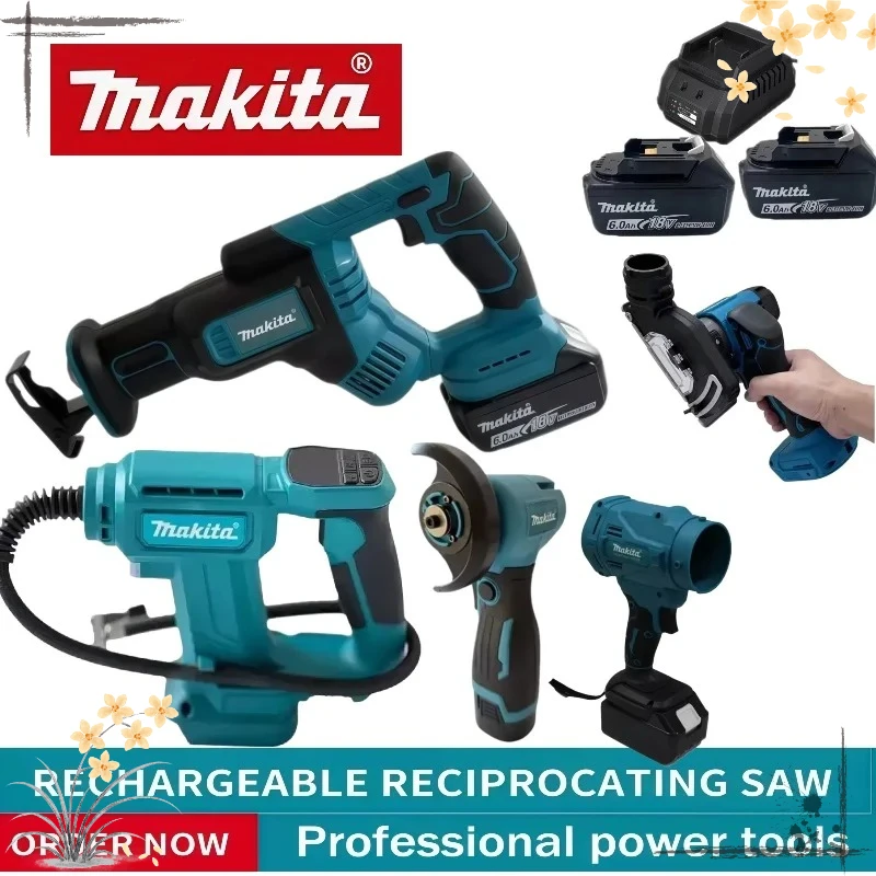 

Makita Impact Driver Rechargeable Screwdriver Electric Reciprocating Saw Professional Use Cordless Power Tools