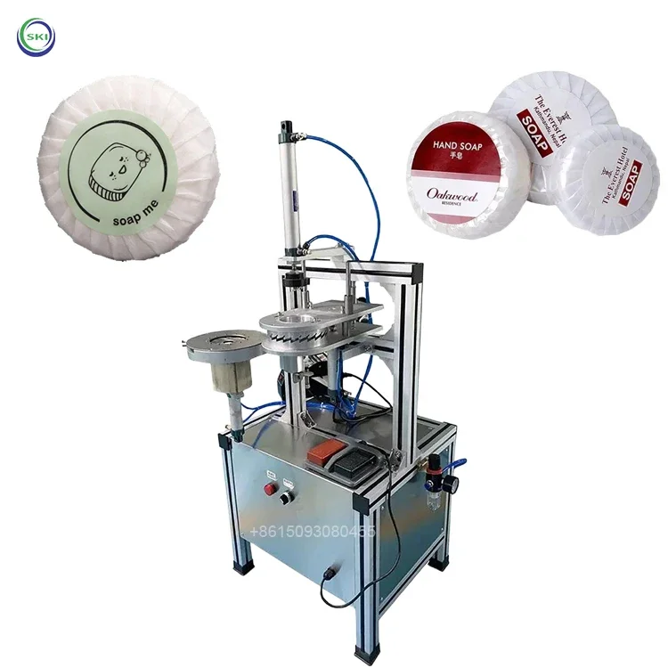 Hotel Round Shape Semi Auto Packing Machine Hand Soap Folding Soap packaging machine