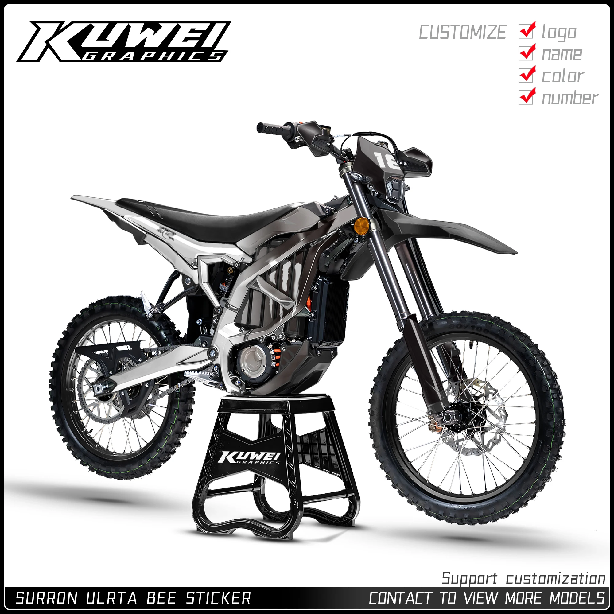 

Suitable for Surron Ultra Bee Graphics Kit Decals Kit Sticker H18 Personalized Customization