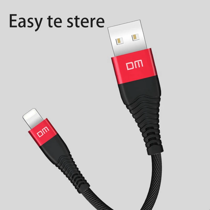 สายเคเบิลข้อมูล SL001สายชาร์จ USB สายชาร์จ2.4A ชาร์จ/ถ่ายโอนข้อมูล1.2เมตรสายชาร์จสำหรับ iPhone