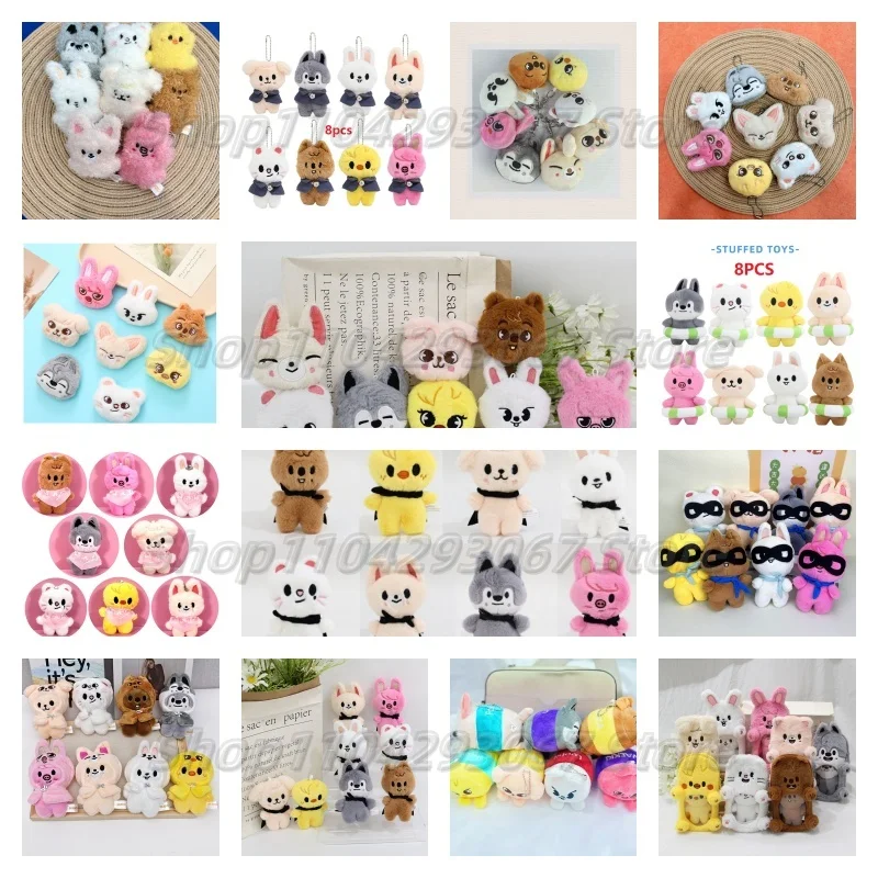 

SKZOOStray Kids Mini Keychain FM Field Week Personalized Backpack Ornament Cute Mini Plush Pendant Birthday Gift for Kids Couple