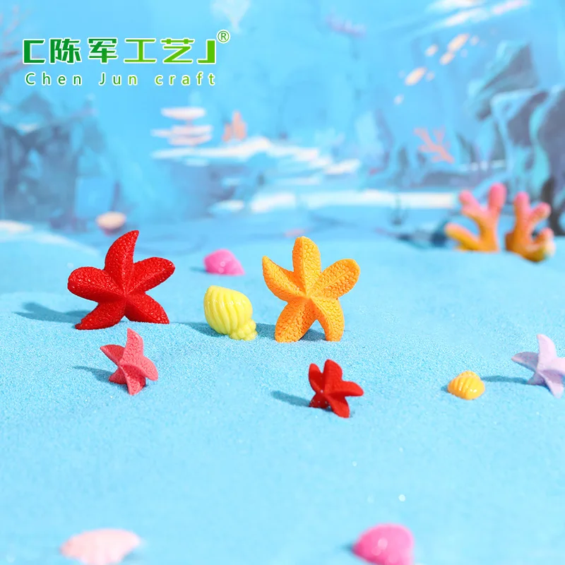 Fish Aquarium Decor Rock Accessories Ocean Fat Starfish Ornament Micro Landscape Fish Tank Underwater World Decoration Flower