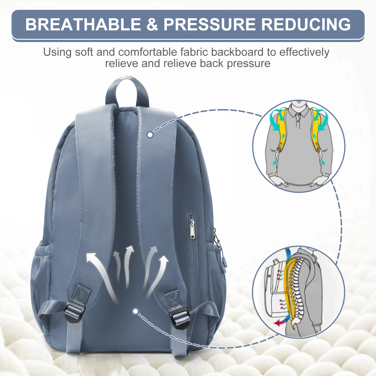 Teenage School Backpacks, Hand Luggage Backpack, Kids Backpack Boys Girls Casual Travel Backpack, Weekender School Bag for Women