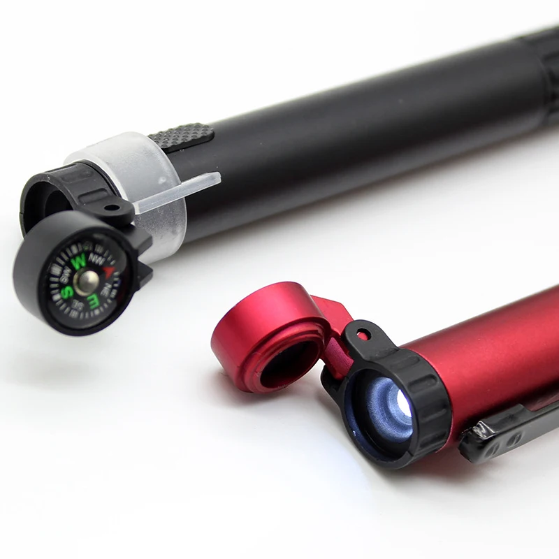 5-in-1 Tragbarer Multifunktions-Kugelschreiber mit LED-Licht, Taschenlampe, Kompass und Kompakt-Schraubendreher für Outdoor-Überlebenssituationen ﻿ – Detail 4