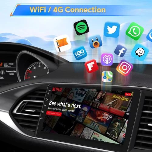 Imagen 2 del producto Android 15 Carplay para Peugeot 2008 208 Serie 2012-2018, Sistema Multimedia para Auto, Navegación GPS, Radio, DVD, Estéreo 2DIN, Autoradio QLED DSP