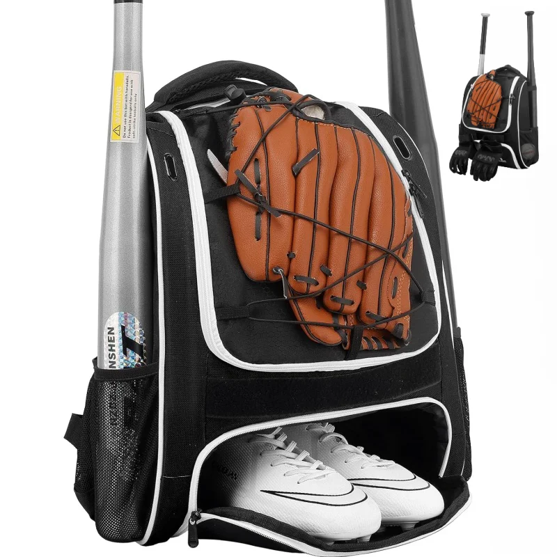 

Baseball Bag-Baseball Backpack Holder for Baseball, Large Main Compartment,Softball Tball& Gear for Youth and Adults