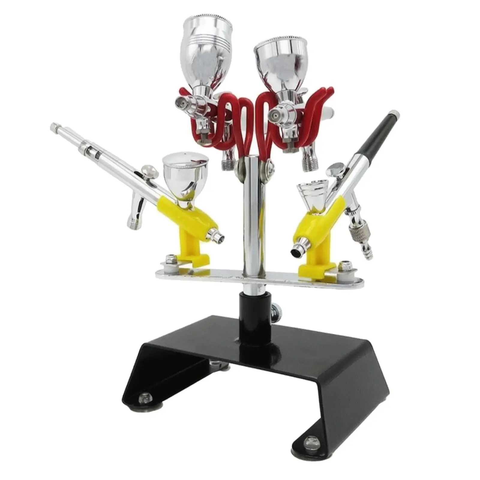 Metal Paint Brush Holder Stand for Spray Rack 4 Slot Organizer for Hobby Painting Workshop Desk Tool Storage