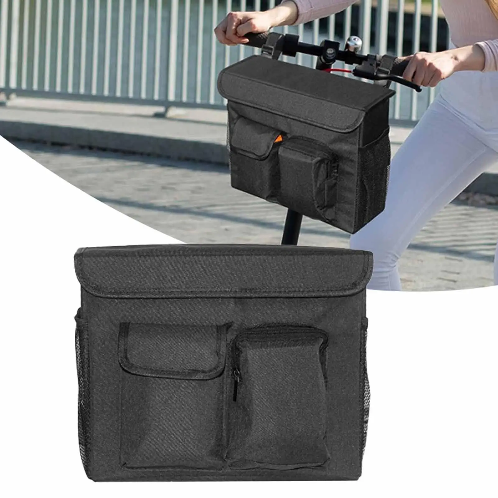 

Сумка для мобильного скутера, водонепроницаемая передняя сумка для электрического велосипеда, передняя подвесная сумка для хранения ключей, инструментов