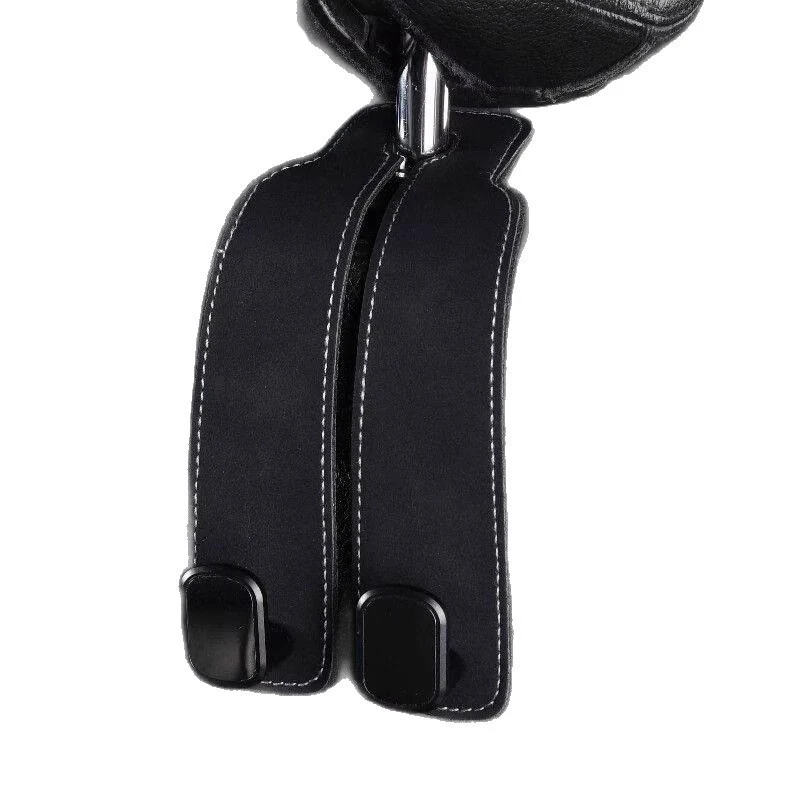 خطاف متعدد الوظائف لتخزين المركبات عالي المظهر، لا يتطلب تركيب خطافًا على الوجهين من جلد الغزال المثبت على السيارة