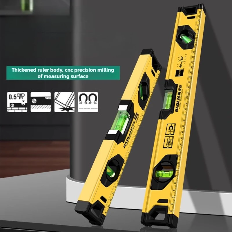 

Высокоточная линейка уровня, портативный строительный спиртовой уровень, сильный магнит, балансировочная линейка из алюминиевого сплава, измерительные ручные инструменты