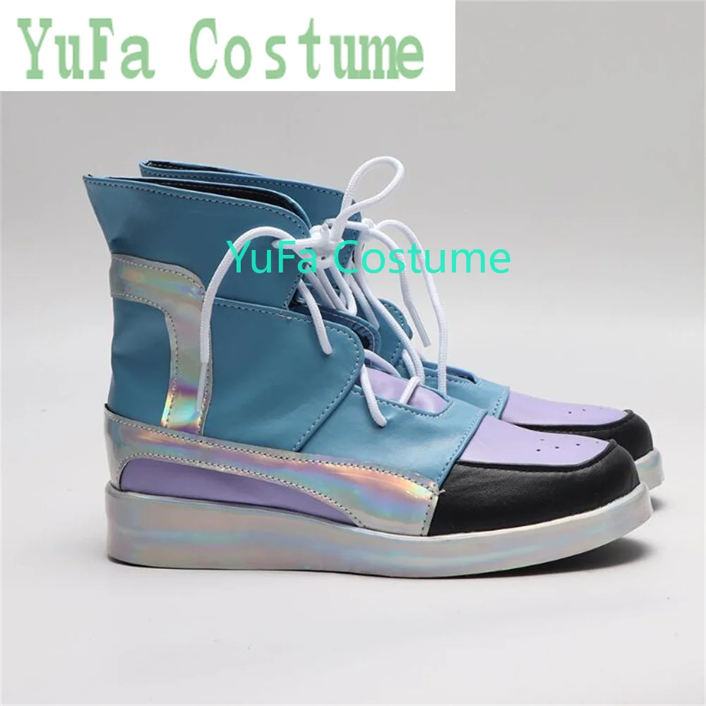 Minamoto Kiyomaro TOUKEN RANBU Cosplay Shoes Boots Game Anime Halloween Christmas YuFa Costume